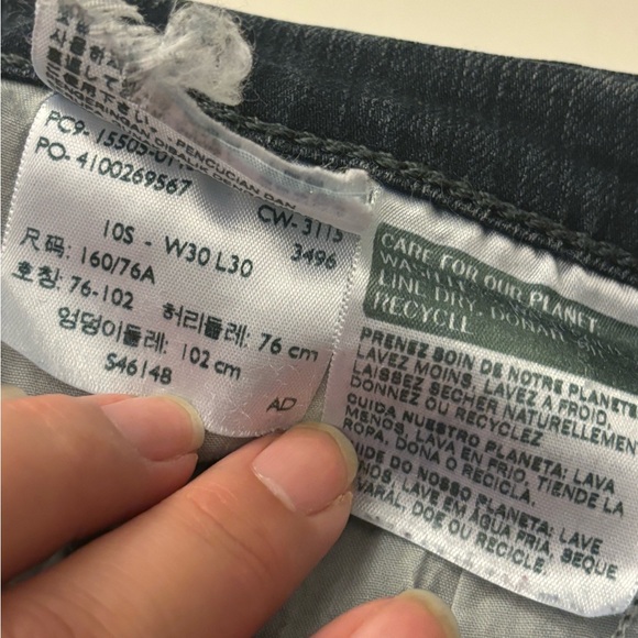 Levi’s 505 Straight Leg Dark Wash Mid Rise Jeans Women's Size 10 - Picture 7 of 10